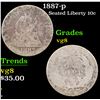Image 1 : 1887-p Seated Liberty Dime 10c Grades vg, very good