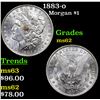 Image 1 : 1883-o Morgan Dollar $1 Grades Select Unc