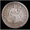 Image 2 : 1856-p Seated Liberty Quarter 25c Grades f+