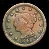 Image 2 : 1848 Braided Hair Large Cent 1c Grades vf+