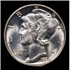 Image 2 : 1929-d Mercury Dime 10c Grades GEM+ Unc