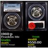 Image 1 : PCGS 1960-p Franklin Half Dollar 50c Graded ms65 By PCGS