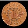 Image 2 : 1863 Knickerbocker Civil War Token 1c Grades Choice AU