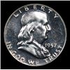 Image 2 : Proof 1957 Franklin Half Dollar 50c Grades Choice Proof