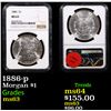 Image 1 : NGC 1886-p Morgan Dollar $1 Graded ms63 By NGC