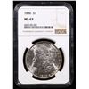 Image 2 : NGC 1886-p Morgan Dollar $1 Graded ms63 By NGC