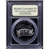 Image 2 : Proof 1991-s USO Modern Commem Dollar $1 Graded pr68 dcam BY USCG