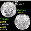 Image 1 : 1885-o Morgan Dollar $1 Grades Select+ Unc