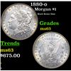 Image 1 : 1880-o Morgan Dollar $1 Grades Select Unc