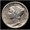 Image 2 : 1916-p Mercury Dime 10c Grades Choice AU