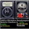 Image 1 : Proof 1995-p Olympics Paralympics Modern Commem Dollar $1 Graded pr70 dcam BY USCG