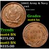 Image 1 : (1863) Army & Navy Civil War Token 1c Grades Choice Unc BN
