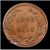 Image 3 : (1863) Army & Navy Civil War Token 1c Grades Choice Unc BN