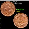 Image 1 : 1904 Indian Cent 1c Grades vf++