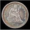Image 2 : 1877-p Seated Liberty Quarter 25c Grades vf+