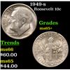 Image 1 : 1949-s Roosevelt Dime 10c Grades GEM+ Unc