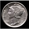 Image 2 : 1918-p Mercury Dime 10c Grades Choice AU