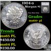 Image 1 : 1904-o Morgan Dollar $1 Graded ms64+ pl By SEGS