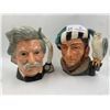 Image 1 : Two Royal Doulton Figurines Mark Twain Theme Mugs