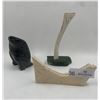 Image 1 : Bone and Soapstone Carvings Lot