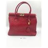 Image 1 : Fleur de Lis Ostrich Leather Handbag