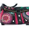 Image 3 : CoLab Black Clutch with Large Silver Handles and Desigual Cloth Shoulder Bag