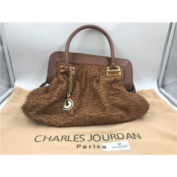 Charles Jourdan Brown Fringe Handbag