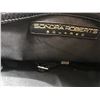 Image 2 : Sondra Roberts Burgnady and Black Hand Bag, and Black and White Sequin Clutch