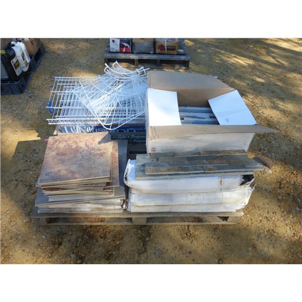 Pallet of New Tiles and Laminate