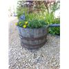 Image 3 : 3 Oak Barrel Planters and Pump Jack