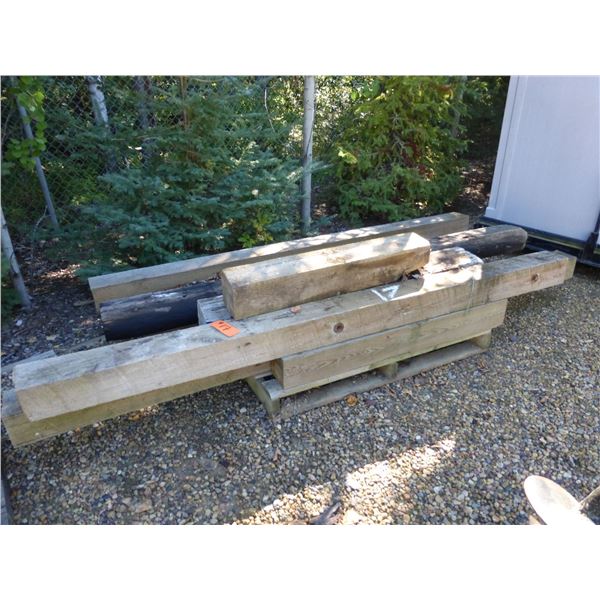 Pallet of 6x6s, 4x6s and ties