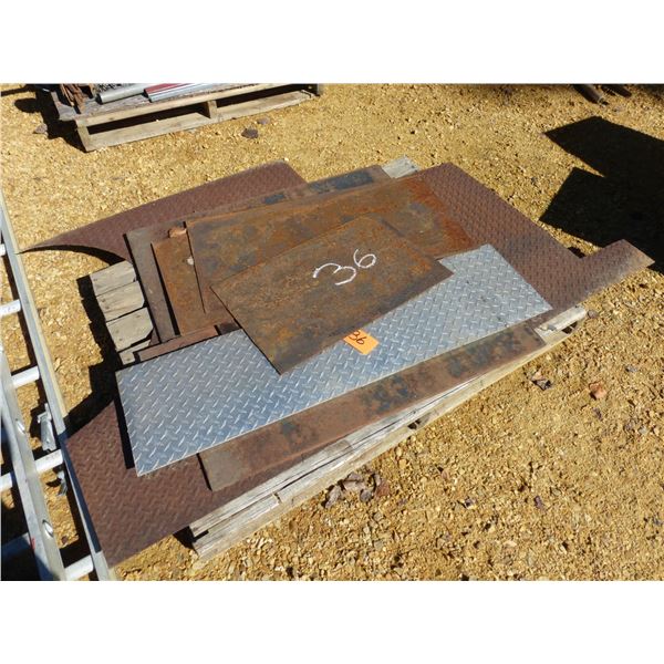 Pallet of Plate Steel and Checker Plate