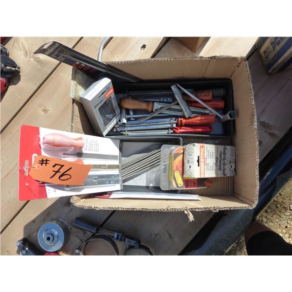 Chain Saw Files, Chains and Wedge