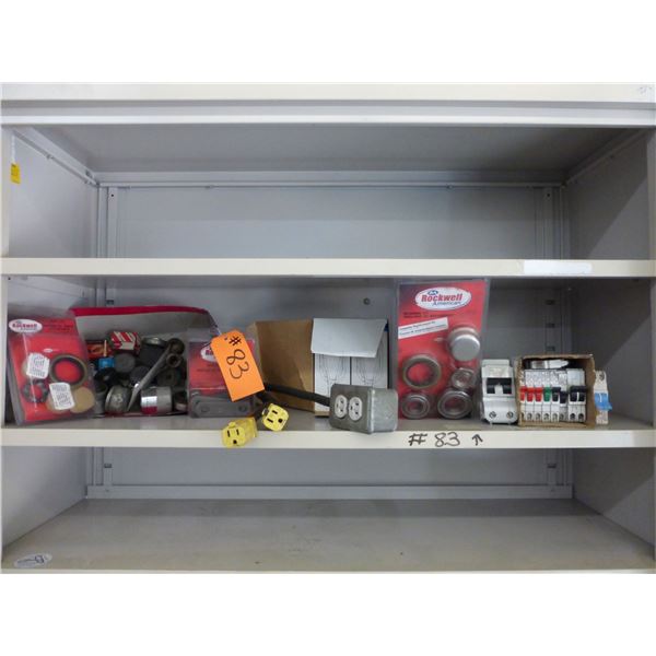 15 amp to 100amp Stab lok breakers, trailer axle bearing kits, Elect pig tails, 6- New Master Cable 