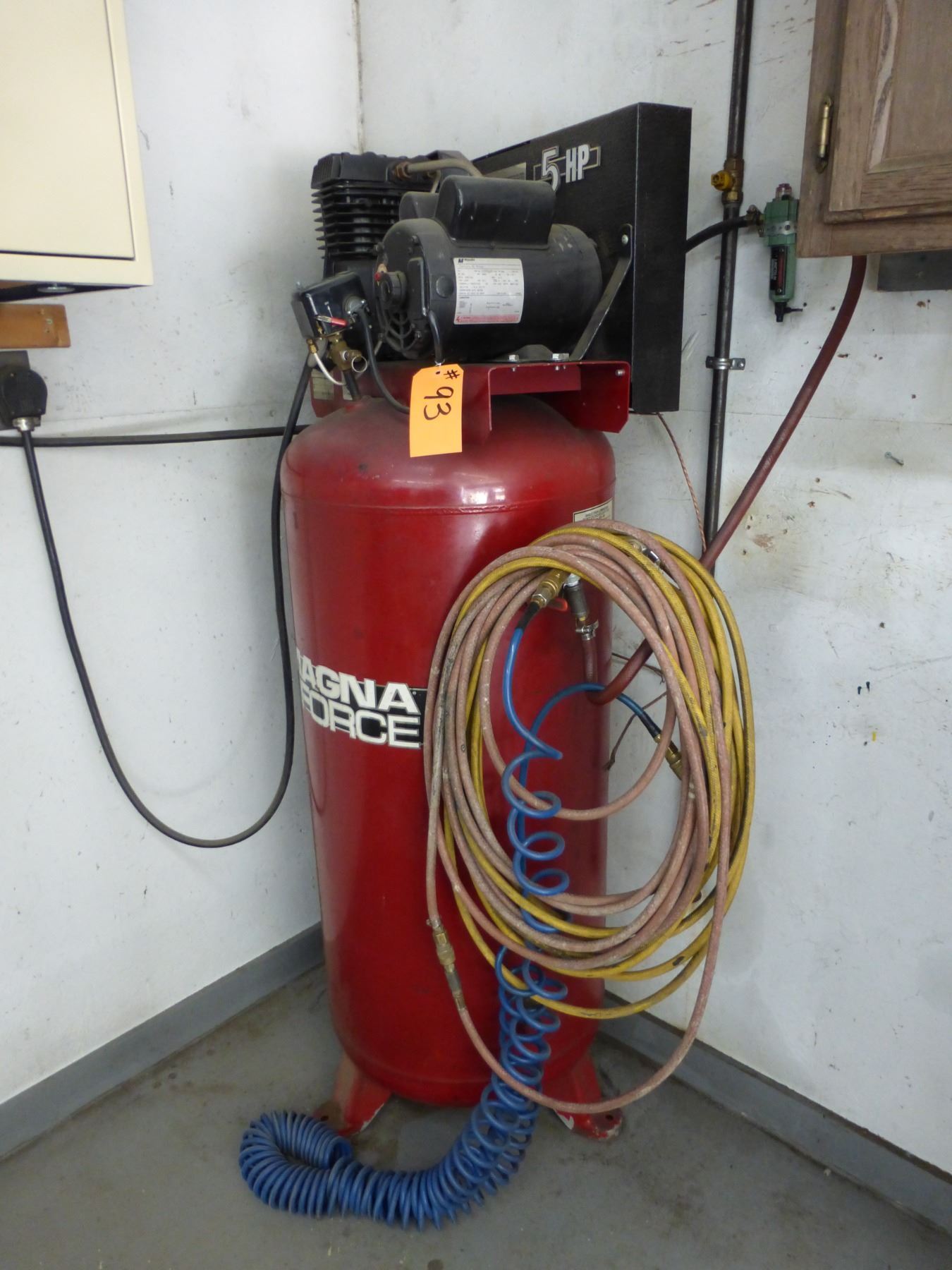 Magna Force, 5 HP, 60 gal, Compressor, 1 ph.