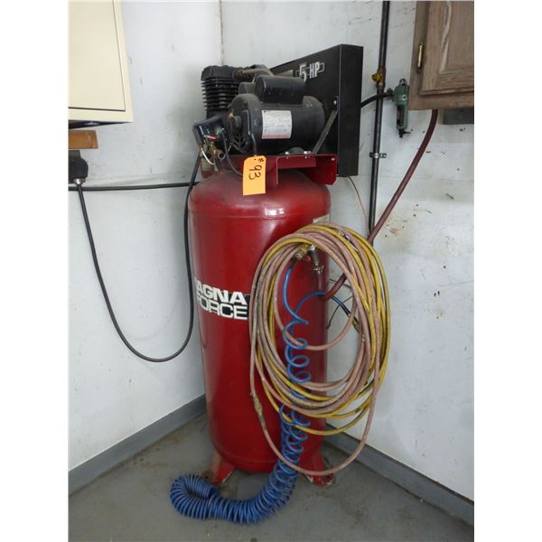 Magna Force, 5 HP, 60 gal, Compressor, 1 ph.