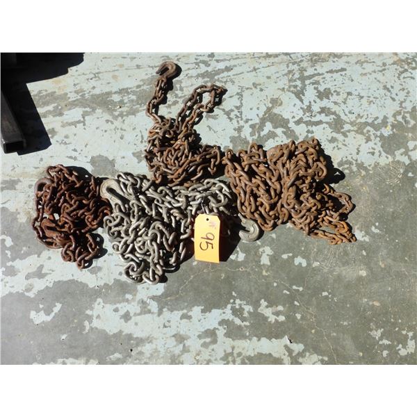 Pile of Light Logging Chains