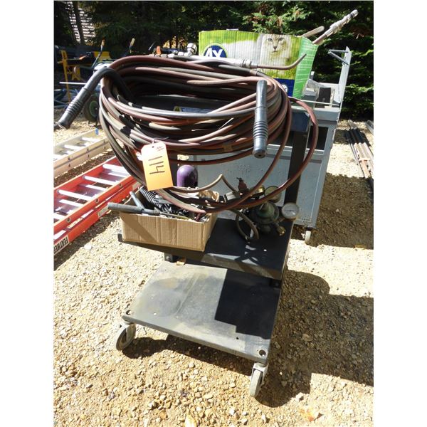 Oxy Acetyl Cart c/w Torch Gauges, tips tools