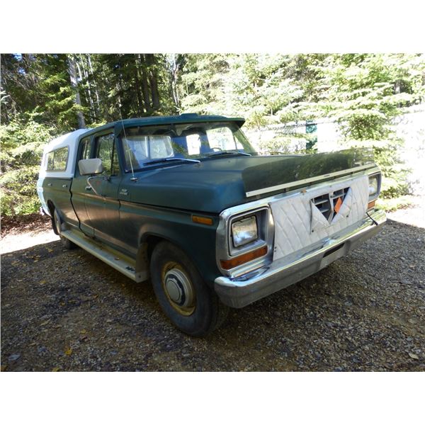 1979 Ford 250 S/C, V8 Auto, 182,046 km, Trailer Brakes, Canopy, Orig. Owner, #X25SKEG0383