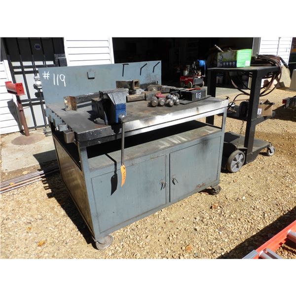 Rolling Work Bench c/w Vise