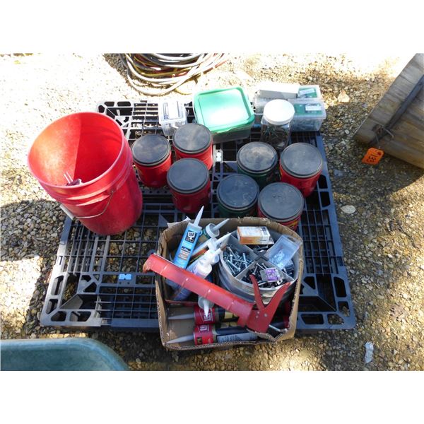 Qty of new deck screws, brackets, bolts, washers and glue