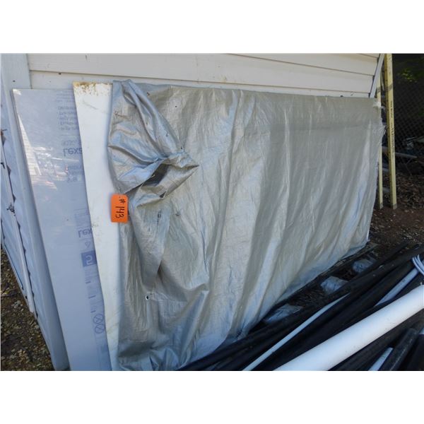 6- sheet Lexan and 1- sheet of puck board, approx. 4' x 8'