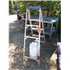 Image 1 : 5' alum. Ladder c/w 30 lb propane bottle