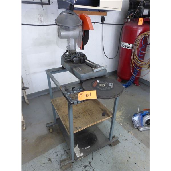 12" Cut-off saw on cart c/w discs