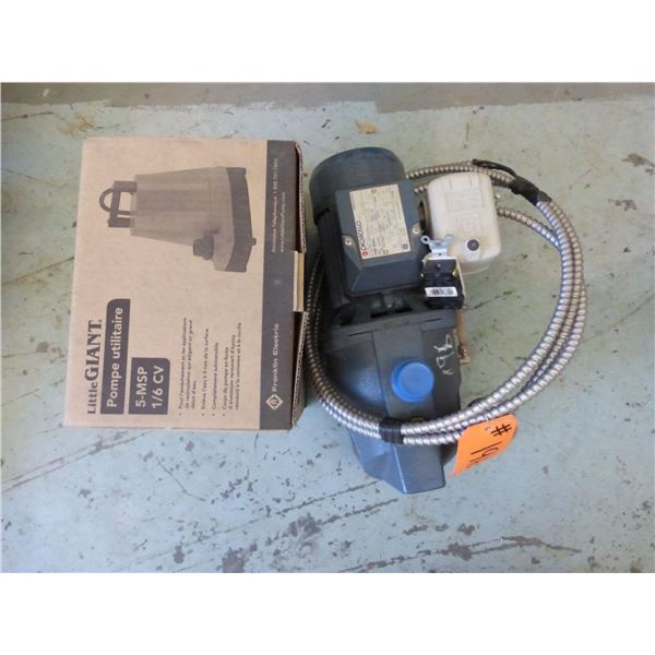 Jet water pump, 1/6 HP sump pump