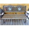 Image 1 : 2- cast iron patio benches