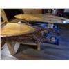 Image 2 : 2- wooden crafted coffee tables