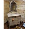 Image 1 : Vanity, 32"x17"x36"T (Mirror 30")