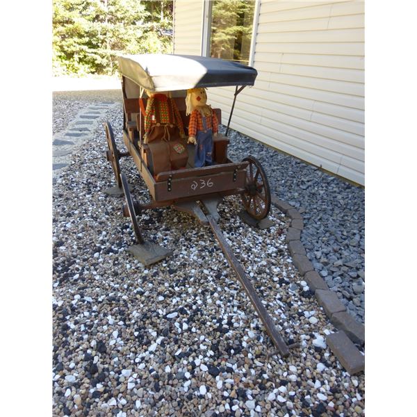 Ornamental wooden wagon