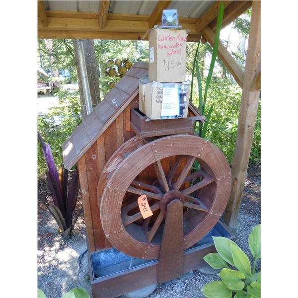 Water wheel c/w spare pump